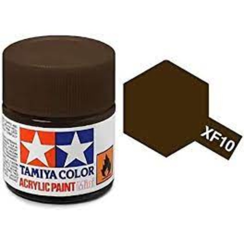 TAMIYA 81310 XF-10 Acrylic XF10 Flat Brown 3/4 oz