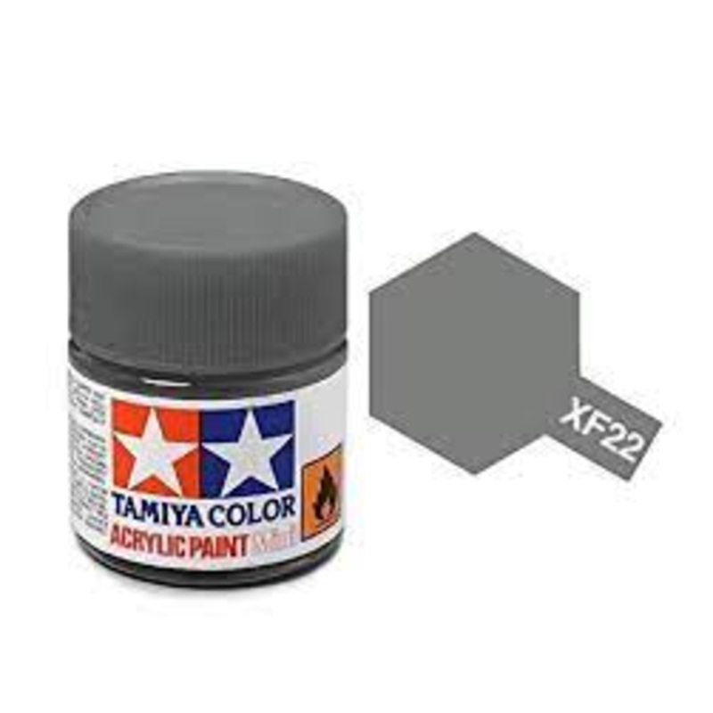 TAMIYA 81322 Acrylic XF22 Flat, Alum Gray