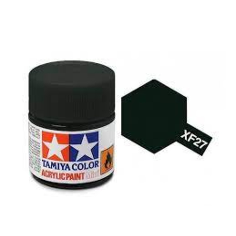 TAMIYA 81327 XF-27 Acrylic Black Green 3/4 oz