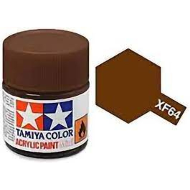 TAMIYA 81364 XF-64 Acrylic Red Brown 3/4 oz
