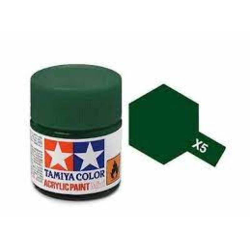 TAMIYA 81505 X-5 Acrylic Mini X5 Green 1/3 oz