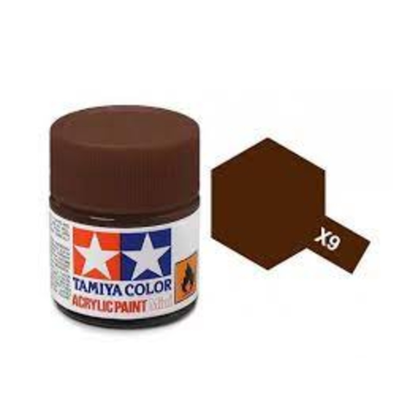 TAMIYA 81509 X-9 Acrylic Mini X9 Brown 1/3 oz