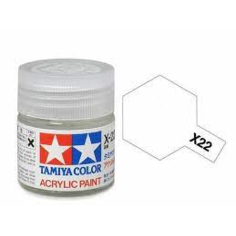 TAMIYA 81522 X-22 Acrylic Mini X22 Clear 1/3 oz