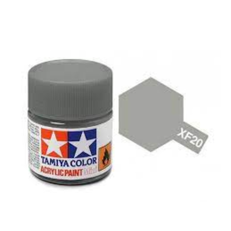 TAMIYA 81720 XF-20 Acrylic Mini Medium Gray 1/3 oz