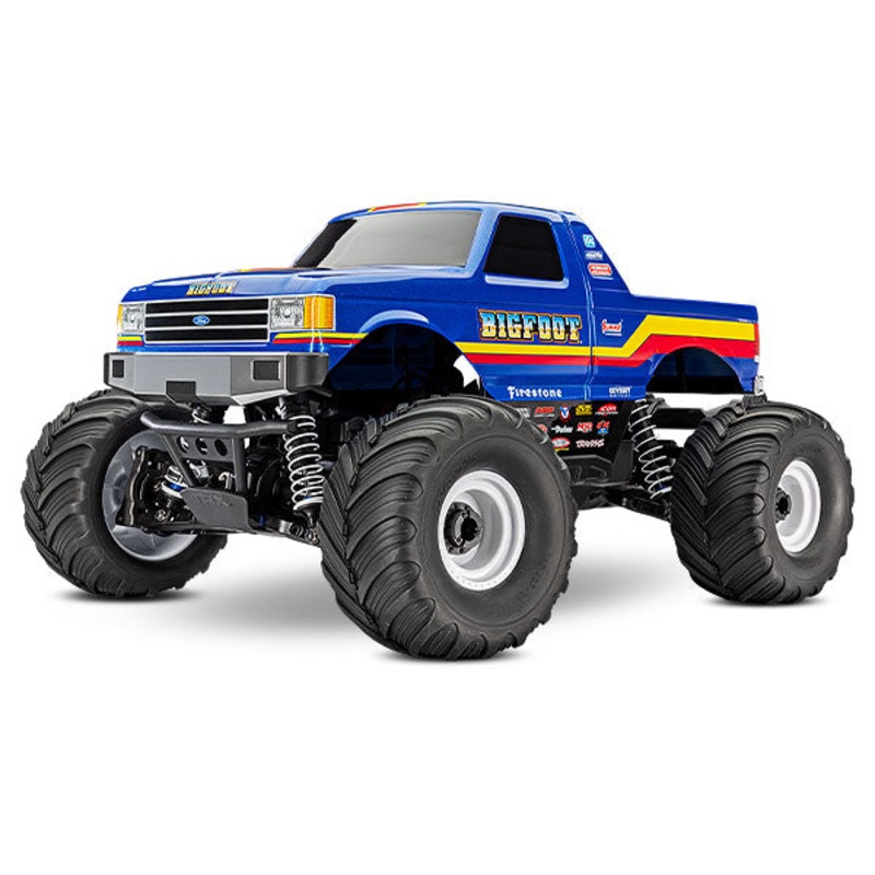 TRAXXAS 67134-4 Bigfoot 4X4 Brushless: RTR 1/10-scale 4WD Monster Truck with TQ 2.4GHz radio system