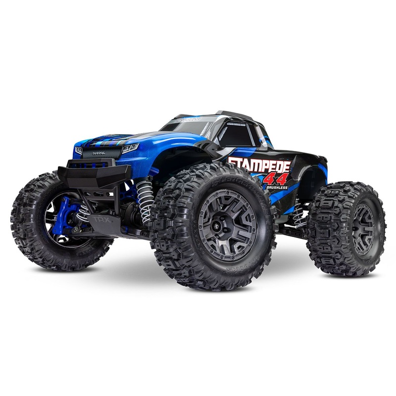 TRAXXAS 67154-4 Stampede 4X4 BL-2s: 1/10 Scale 4WD Monster Truck RTR; Battery & Charger NOT included