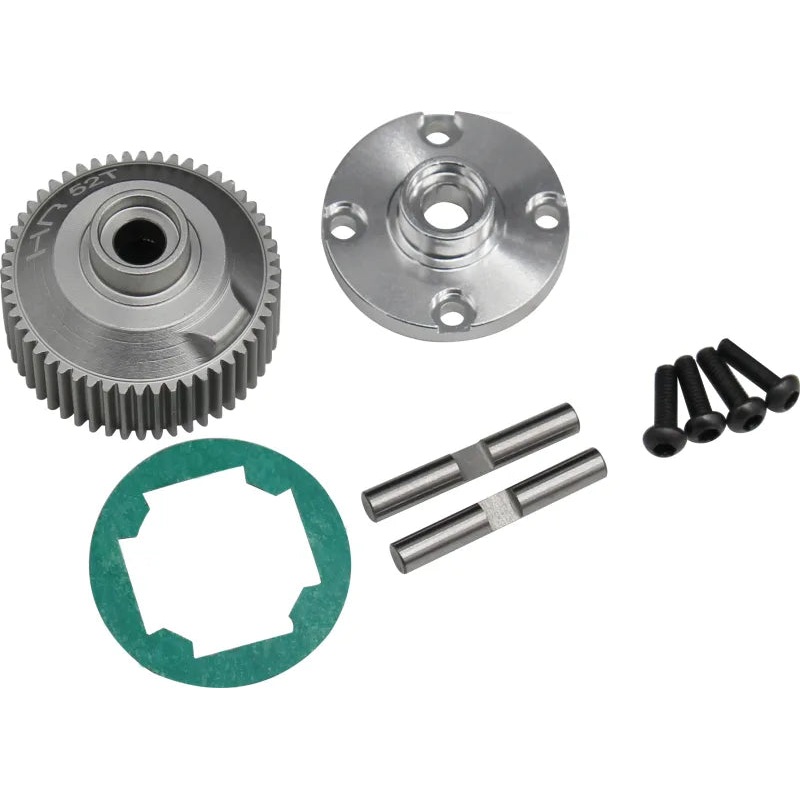 HOT RACING RCSB38H Hard Anodized Aluminum Differential Case, for Team Associated B6.1