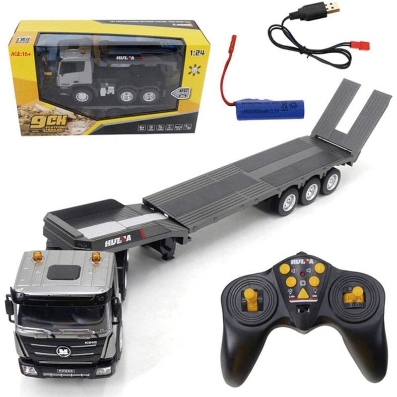 HUINA 1318 1/24 Scale 2.4GHz RC 9CH Flatbed Trailer Model