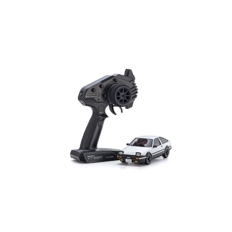 KYOSHO 32651ID MA-020 AWD Mini-Z Readyset w/Toyota Sprinter Trueno AE86 INITIAL D Body (White) w/KT-531P 2.4GHz Radio