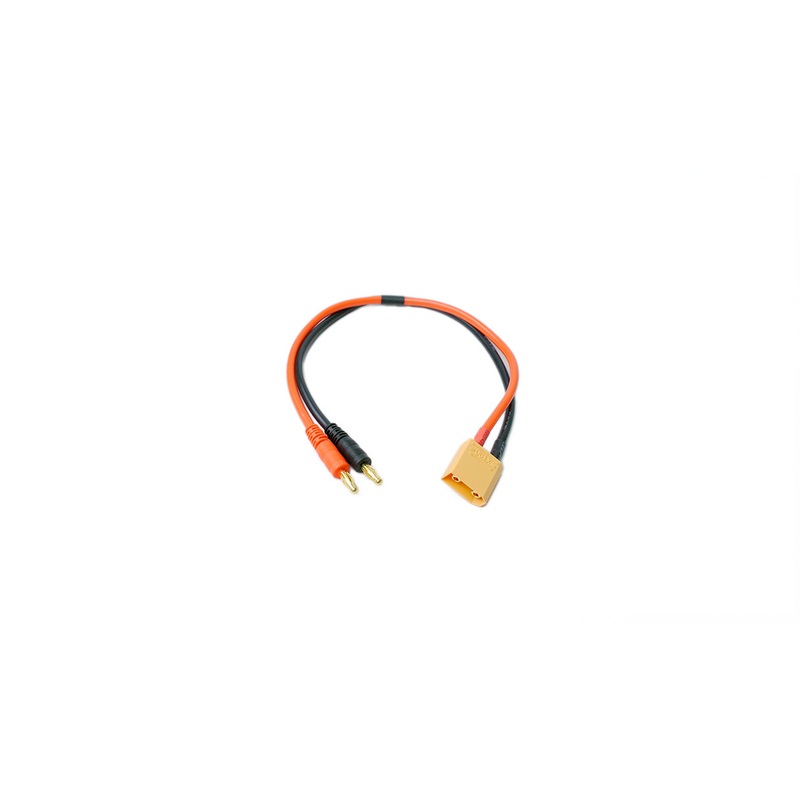 RACERS EDGE RCE1618 Charge Adapter: Male XT90 To Male 4MM Bullets, 300MM Wire