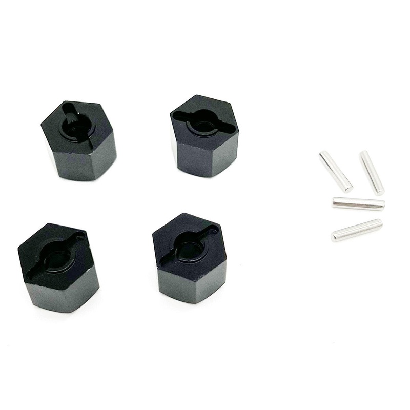 RACERS EDGE RCE1960 12mm Wheel Hex Adapters with Pins (4) for CEN F250