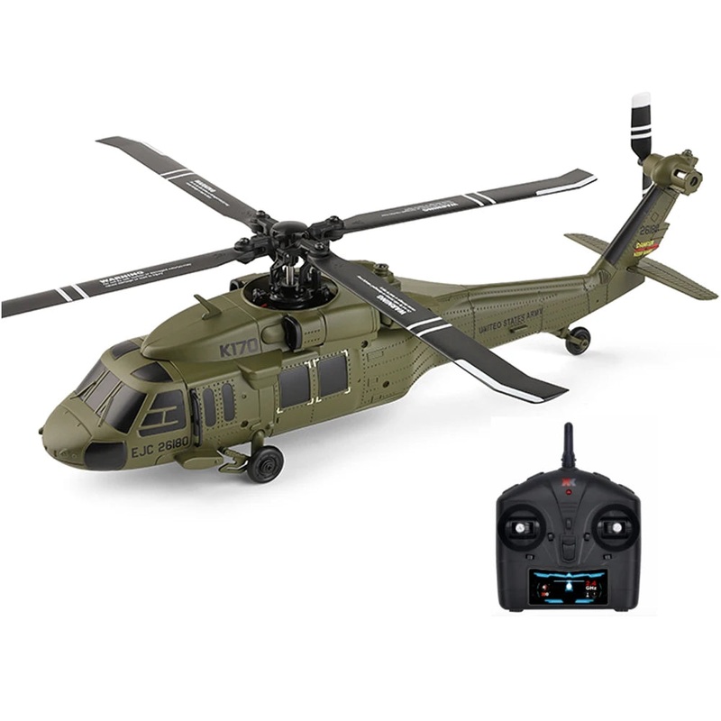 RC PRO K170 4CH RC Helicopter with Brushless Motor, UH-60L Black Hawk