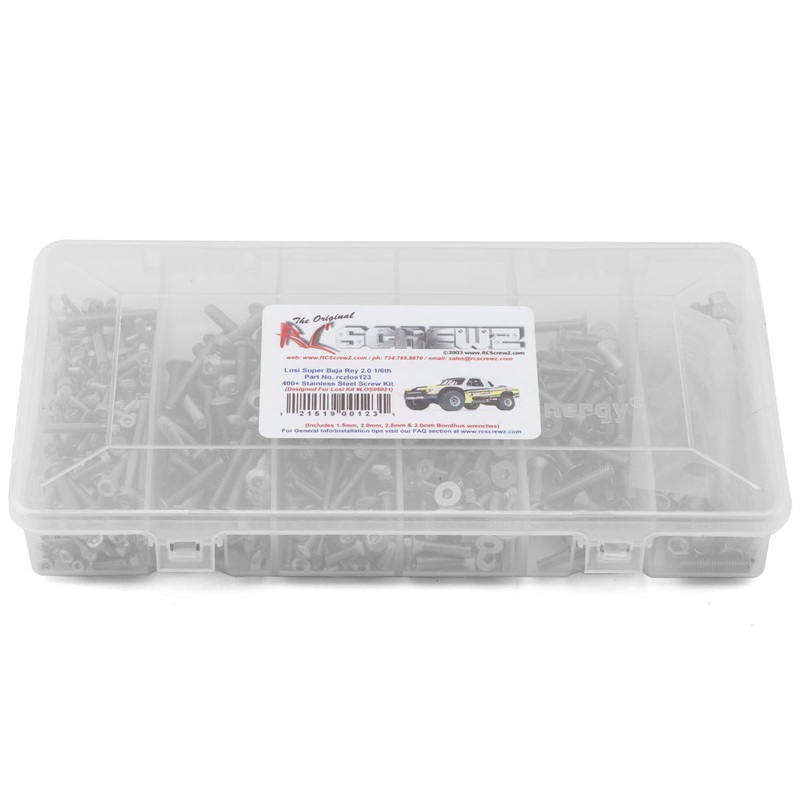 RC SCREWZ RCZLOS123 RC Screwz Losi Baja Rey 2.0 Desert Truck Stainless Steel Screw Kit