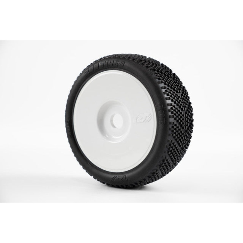 TZO 202 TIRES TZ400S-W 400 Pre-Glued Set (White) (4) (Soft)
