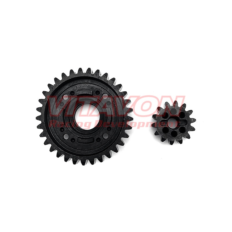 VITAVON XMAX181 CNC HD 45# Steel Center Diff Gear Set 14/33T 1.5Mod For Traxxas X-MAXX XRT 1/5