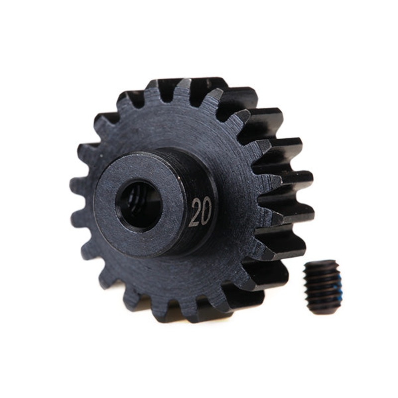 TRAXXAS 3950X Pinion Gear 32P 20T heavy duty machined, hardened steel w/ set screw