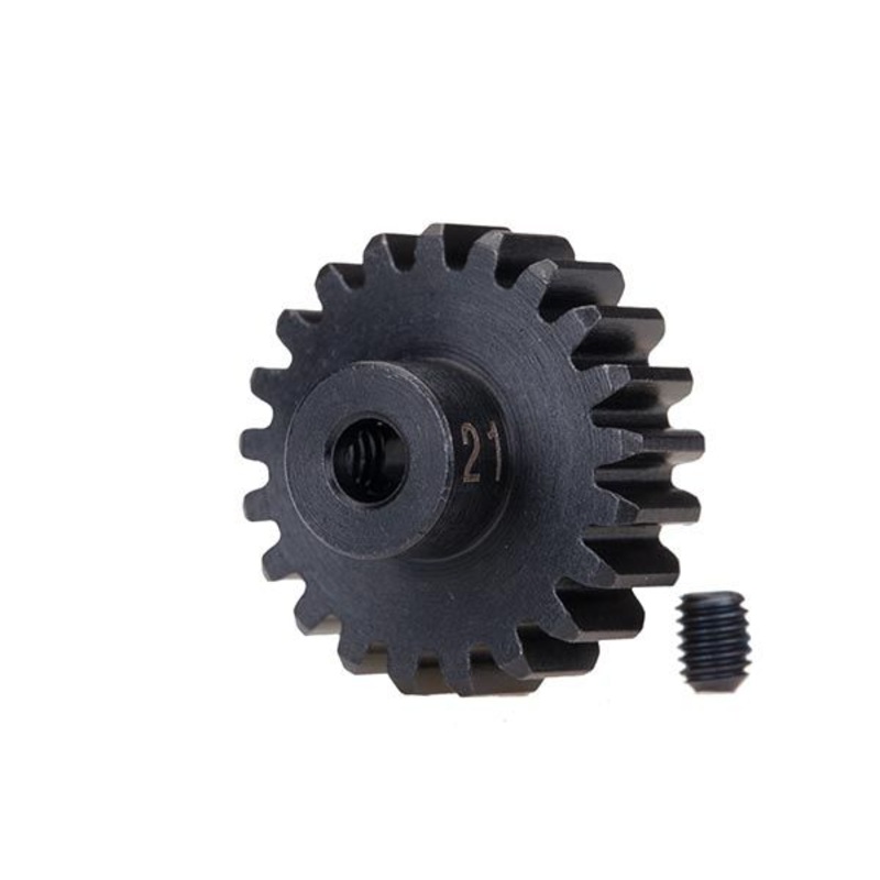 TRAXXAS 3951X Gear, 21T pinion 32p , heavy duty (machined, hardened steel)/ set screw
