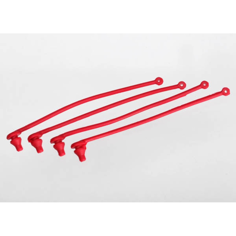 TRAXXAS 5752 Body Clip Retainer, Red (4)