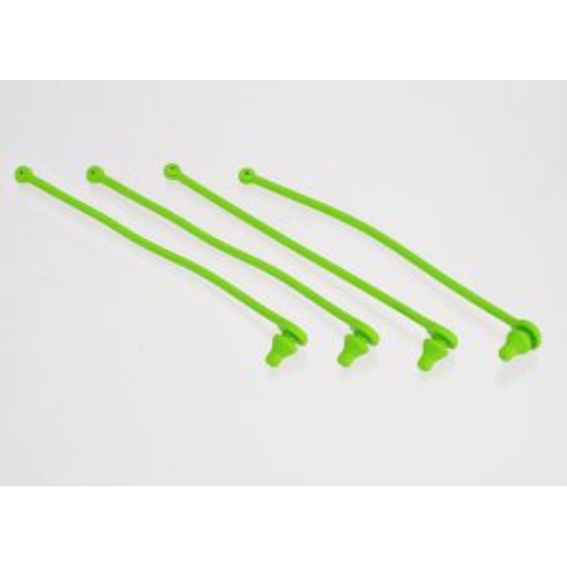 TRAXXAS 5753 Body clip retainer, green (4)