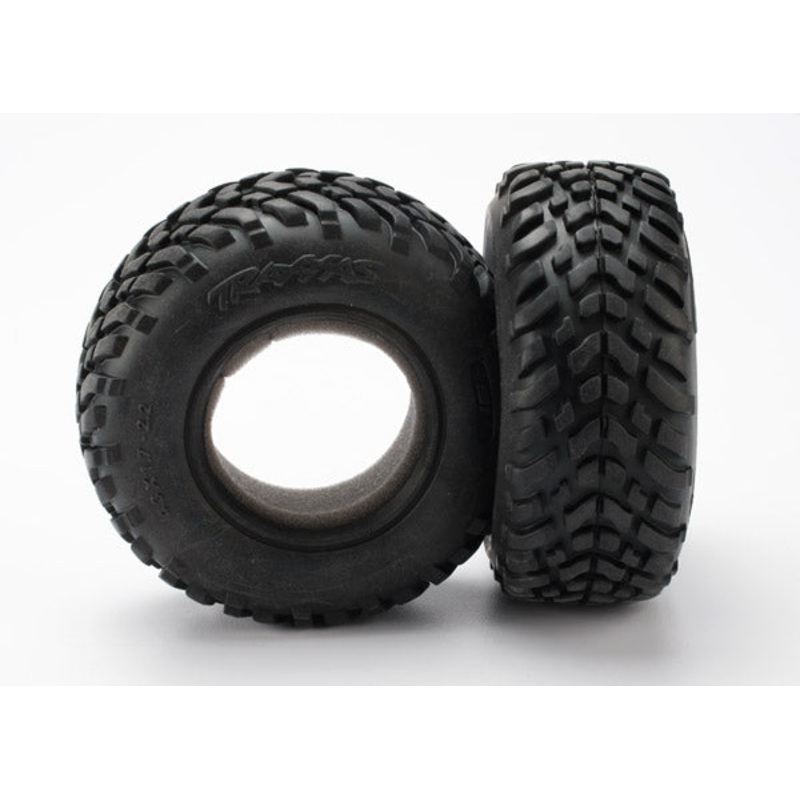 TRAXXAS 5871R Tires, Ultra soft, S1 compound for off-road racing, SCT dual profile 4.3x1.7- 2.2/3.0" (2)/ foam inserts (2)