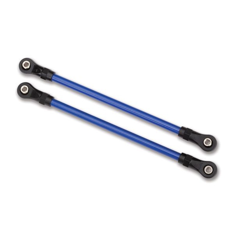 TRAXXAS 8145X Suspension links, rear lower, blue (2) (5x115mm, powder coated steel) (assembled with hollow balls) (for use with #8140X TRX-4 Long Arm Lift Kit)
