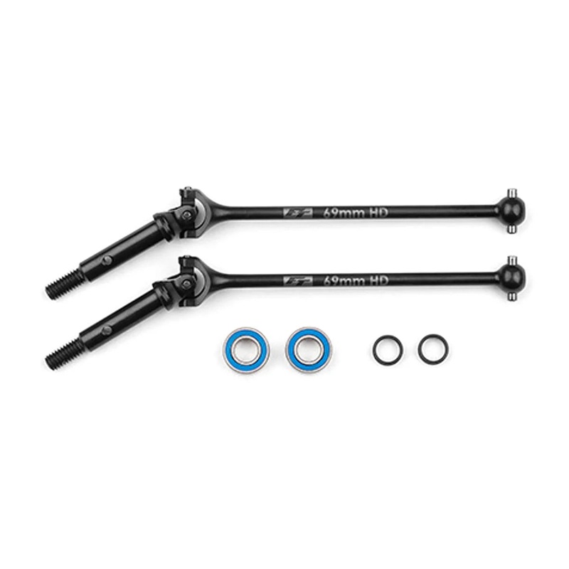 Team Associated ASC92486 RC10B7 Factory Team Steel Universal Driveshaft Set (69mm)