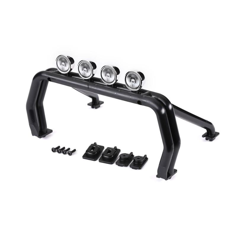TRAXXAS 9262R Roll bar (black)/ mounts (front (2), rear (left & right))/ 2.6x12mm BCS (self-tapping) (4) (fits #9212 or 9230 series bodies)