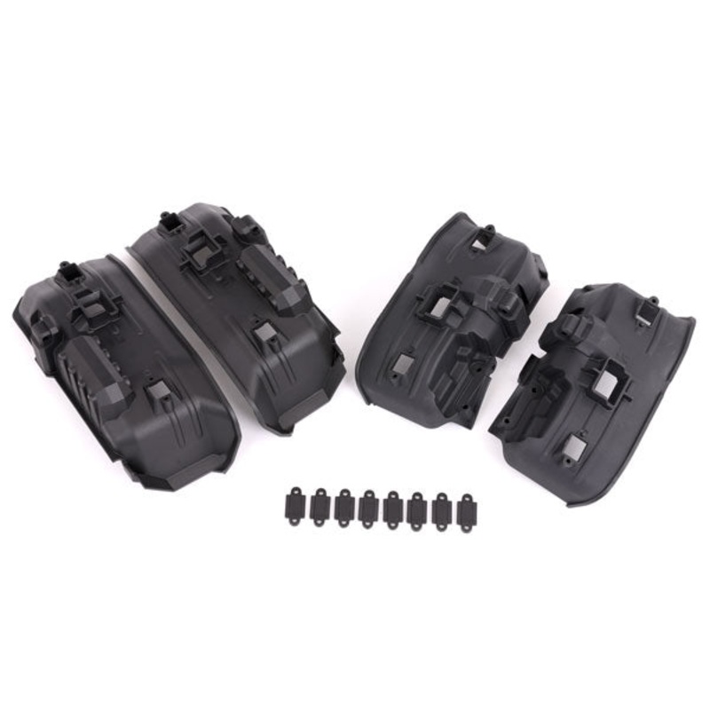 TRAXXAS 9288 Fenders, inner, front & rear (for clipless body mounting) (2 each)/ rock light covers (8)