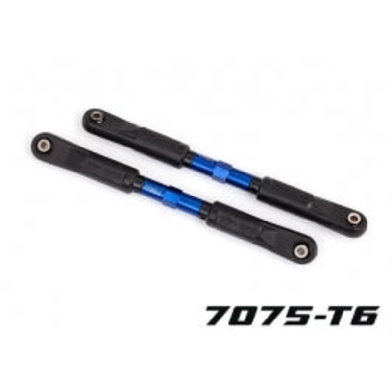 TRAXXAS 9549X Toe links, Sledge (TUBES blue-anodized, 7075-T6 aluminum, stronger than titanium) (120mm) (2)/ rod ends, assembled with steel hollow balls (4)/ aluminum wrench, 8mm (1)