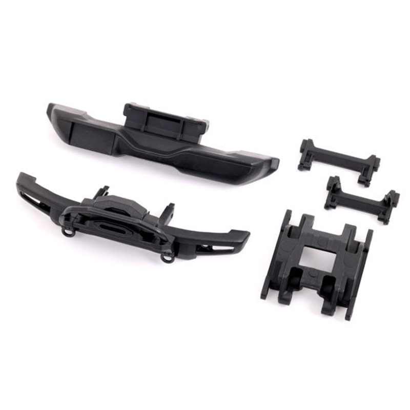 TRAXXAS 9735A  Front bumper with winch/ rear bumper/ bumper mounts, front & rear/ center skidplate