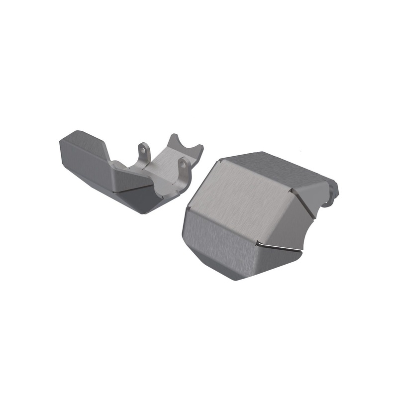 TRAXXAS 9765 Skidplate, axle, front or rear (stainless steel) (2)