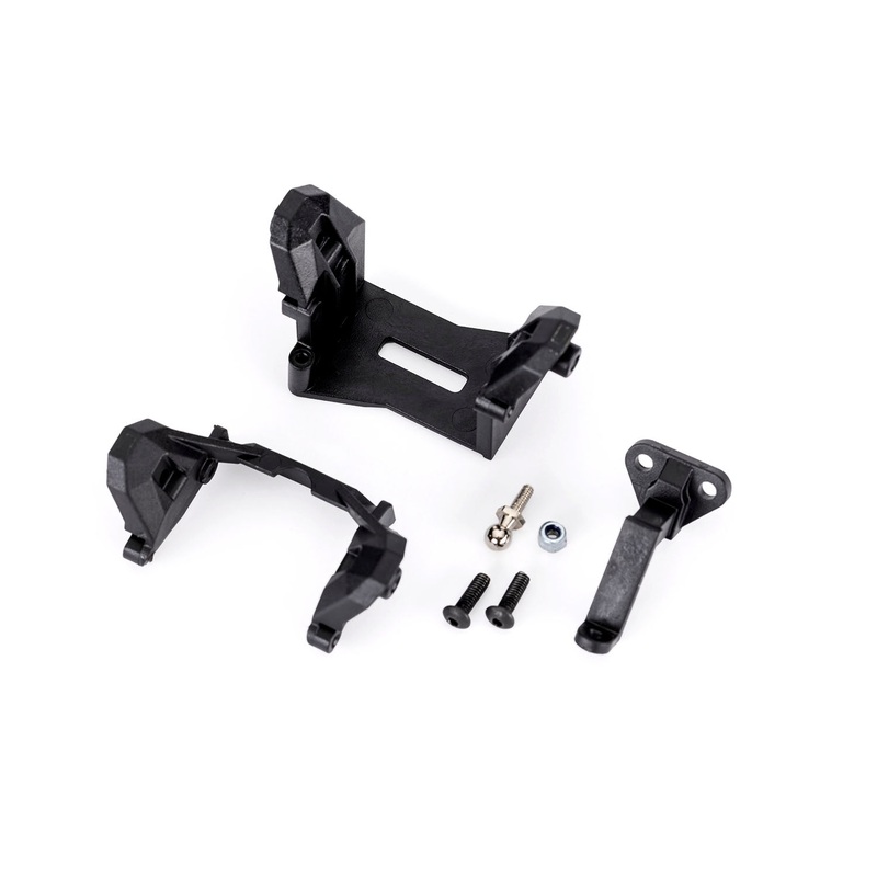 TRAXXAS 9826 SHOCK MOUNTS (F/R)/TRAILER HITCH
