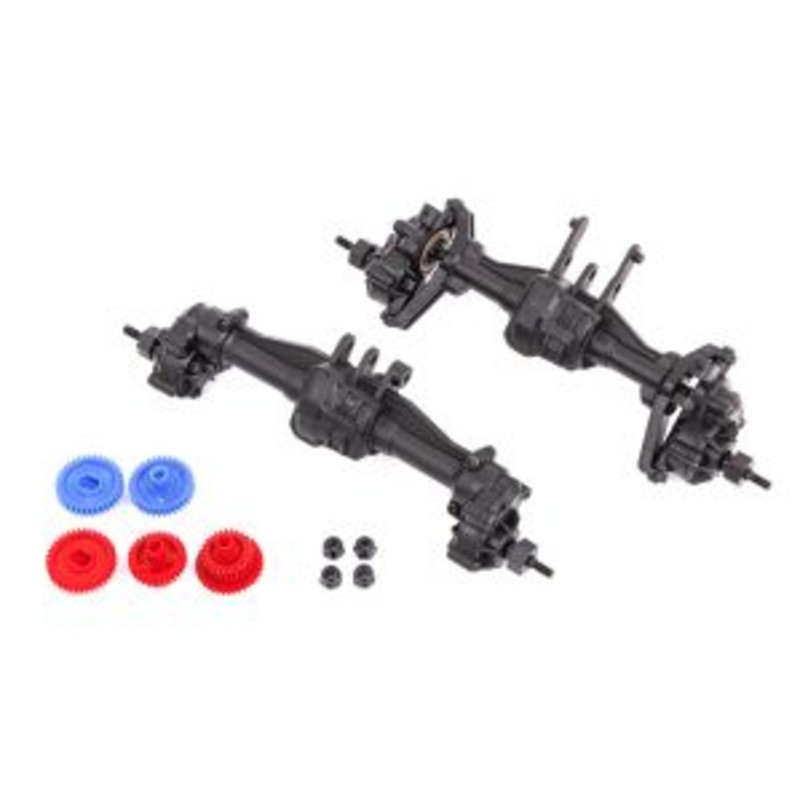 TRAXXAS 9843R Portal kit, complete (2.56:1 reduction) (includes rear axle assembly & front axle assembly)