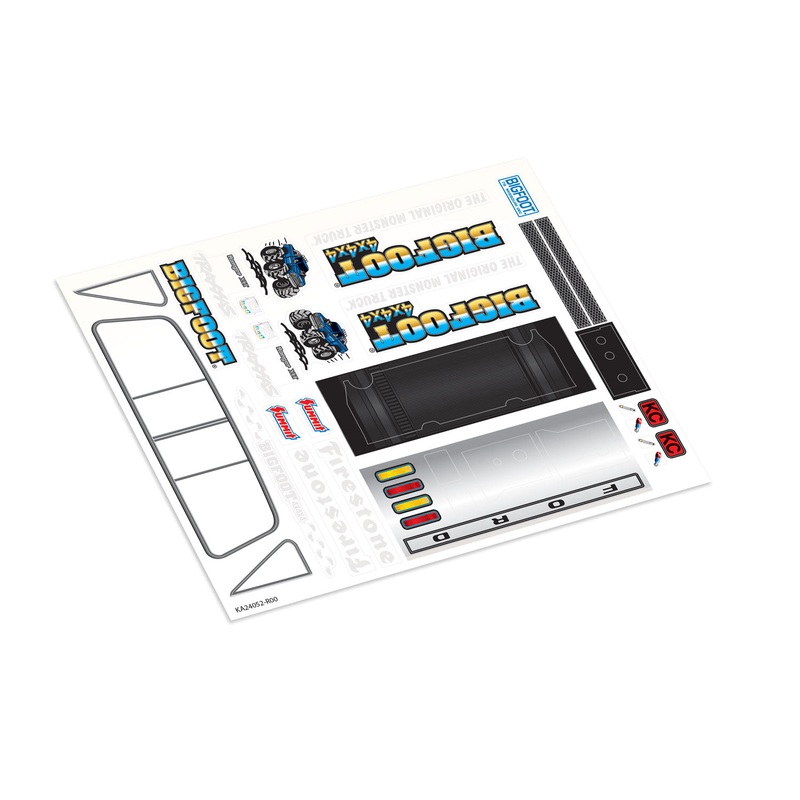 TRAXXAS 9844 DECALS TRX-4MT BIGFOOT NO. 1