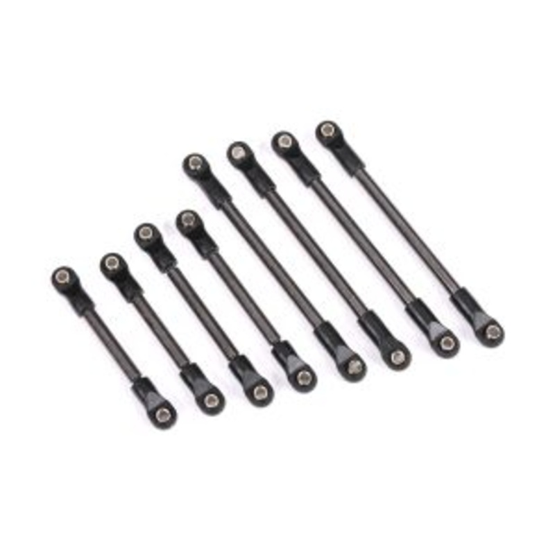 TRAXXAS 9849 Suspension link set, steel (includes 4x55mm front lower links (2), 4x48mm front upper links (2), 4x74mm rear lower or upper links (4))