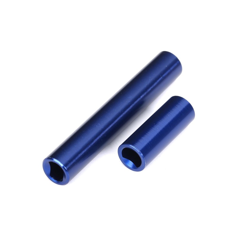 TRAXXAS 9852-BLUE Driveshafts, center, female, 6061-T6 aluminum (blue-anodized) (front & rear) (for use with #9751 metal center driveshafts) (fits 1/18 TRX-4M vehicles with 162mm wheelbase)
