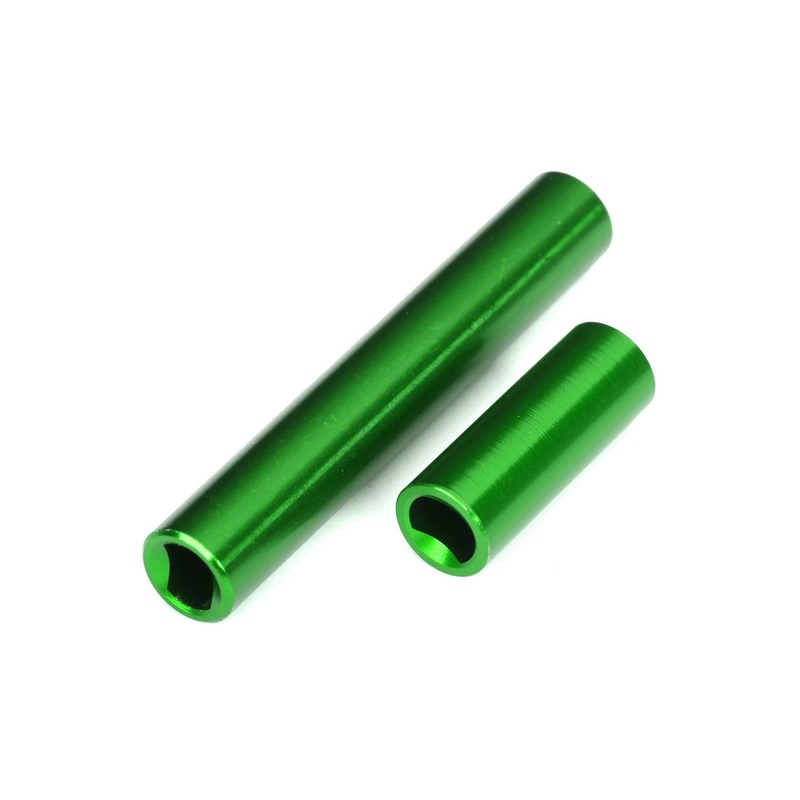 TRAXXAS 9852-GRN Driveshafts, center, female, 6061-T6 aluminum (green-anodized) (front & rear) (for use with #9751 metal center driveshafts) (fits 1/18 TRX-4M vehicles with 162mm wheelbase)