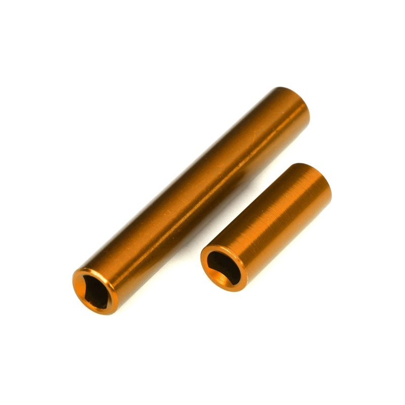 TRAXXAS 9852-ORNG Driveshafts, center, female, 6061-T6 aluminum (orange-anodized) (front & rear) (for use with #9751 metal center driveshafts) (fits 1/18 TRX-4M vehicles with 162mm wheelbase)