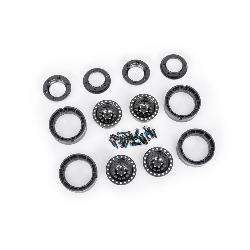 TRAXXAS 9881-BLK WHEELS 1.0 ALUM BLACK (4)