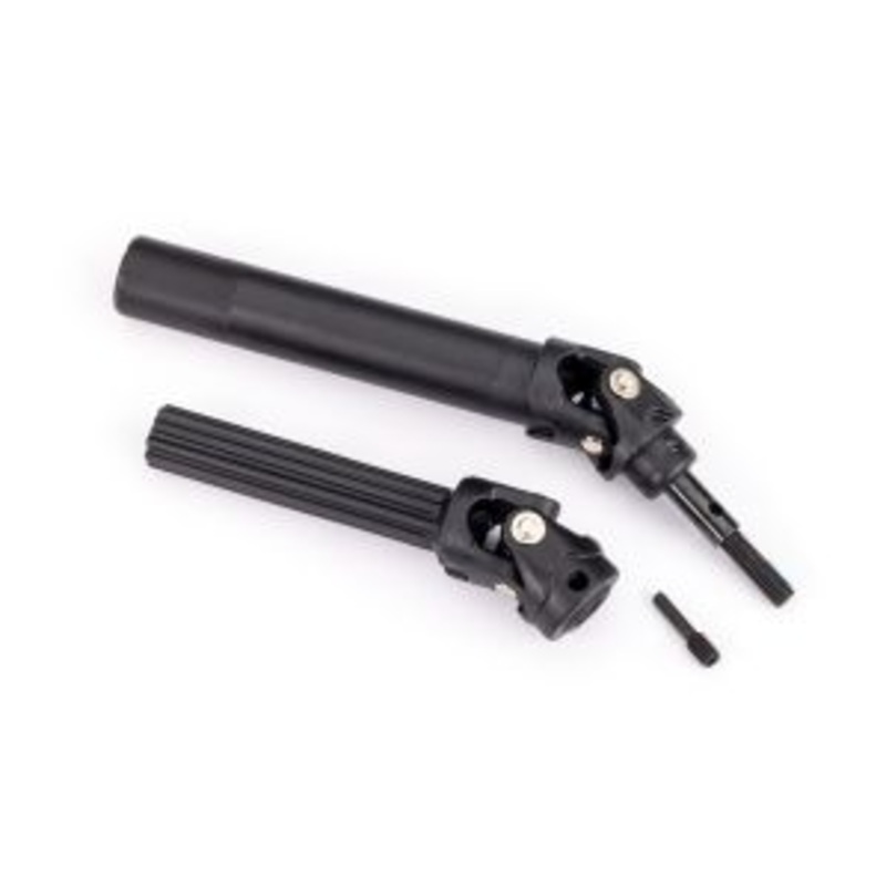 TRAXXAS 8996T Driveshaft assembly, front or rear, Maxx Duty (1) (left or right) (fully assembled, ready to install)/ screw pin (1) (for use with #8995 WideMaxx suspension kit)