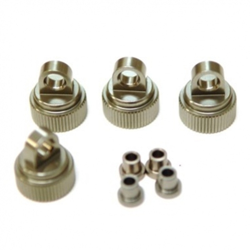 STRC ST8361GM ST Racing Concepts Shock Caps (4) w/Bushings :Traxxas 4Tec 2.0 Gun Metal