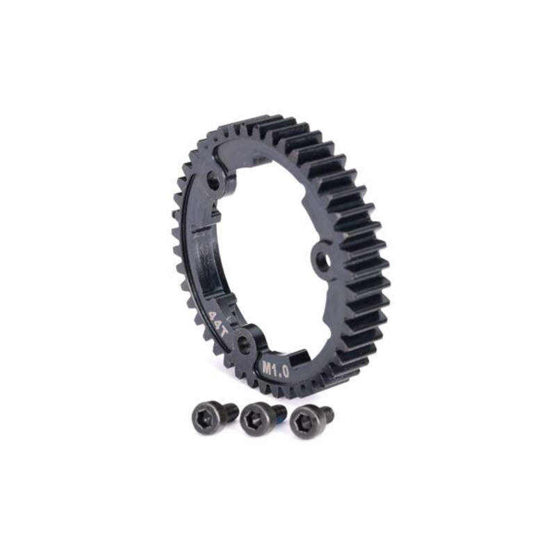 TRAXXAS 6438 Spur gear, 44-tooth (machined, hardened steel) (wide face) (1.0 metric pitch)