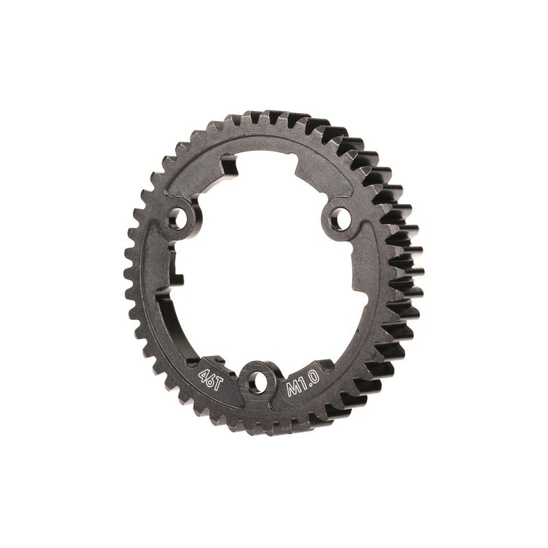 TRAXXAS 6442 Spur gear, 46T mod1 (machined, hardened steel) (wide face, 1.0 metric pitch)