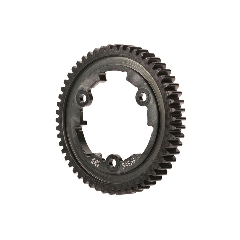 TRAXXAS 6444 Spur gear, 54-tooth (machined, hardened steel) (wide face, 1.0 metric pitch)
