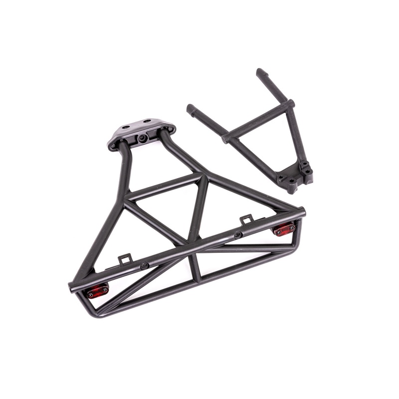 TRAXXAS 6836X Bumper, rear / bumper mount (fits Slash 4X4) (for LED light kit installation)