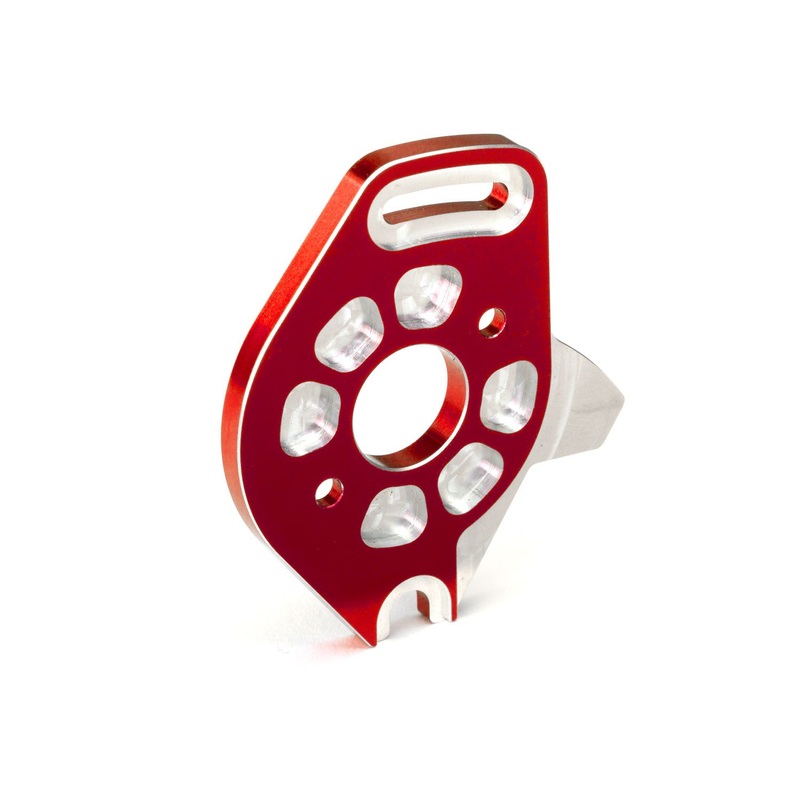 TRAXXAS 6890R Plate, motor, 6061-T6 aluminum (red-anodized)