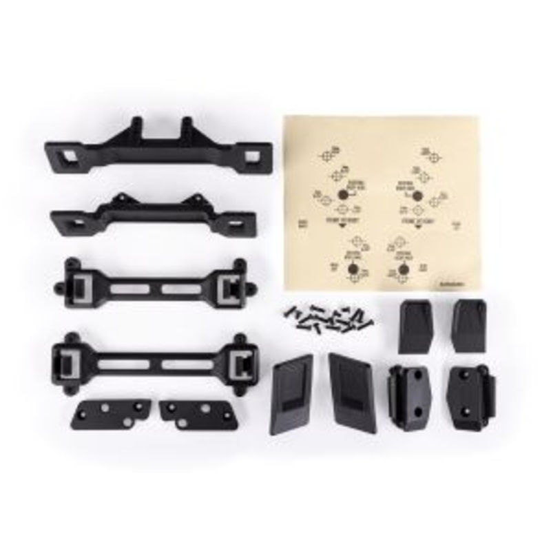 TRAXXAS 6929 Body conversion kit, Slash 2WD (includes front & rear body mounts, latches, hardware) (for clipless mounting)