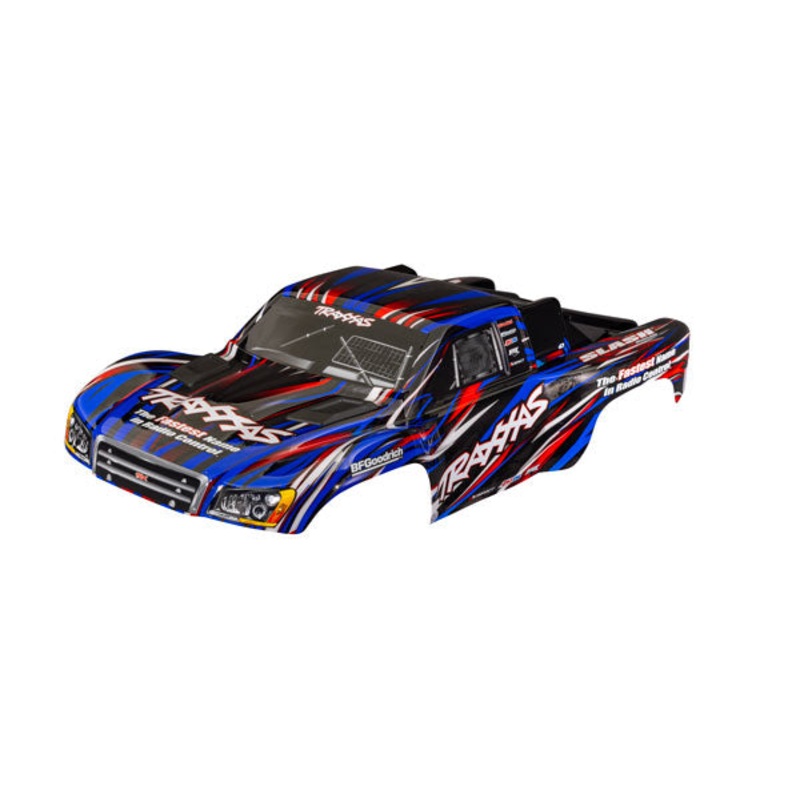TRAXXAS 6941 Body, Slash 4X4 (also fits Slash VXL & Slash 2WD) (painted, decals applied) (assembled with front & rear latches for clipless mounting)