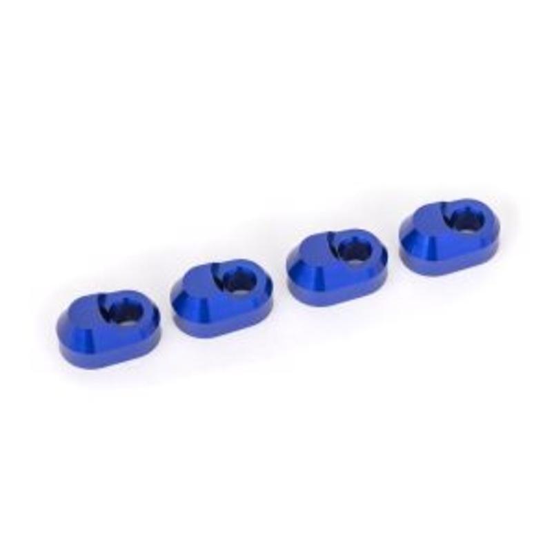 TRAXXAS 7743-BLUE Suspension pin retainer, 6061-T6 aluminum (blue-anodized) (4)