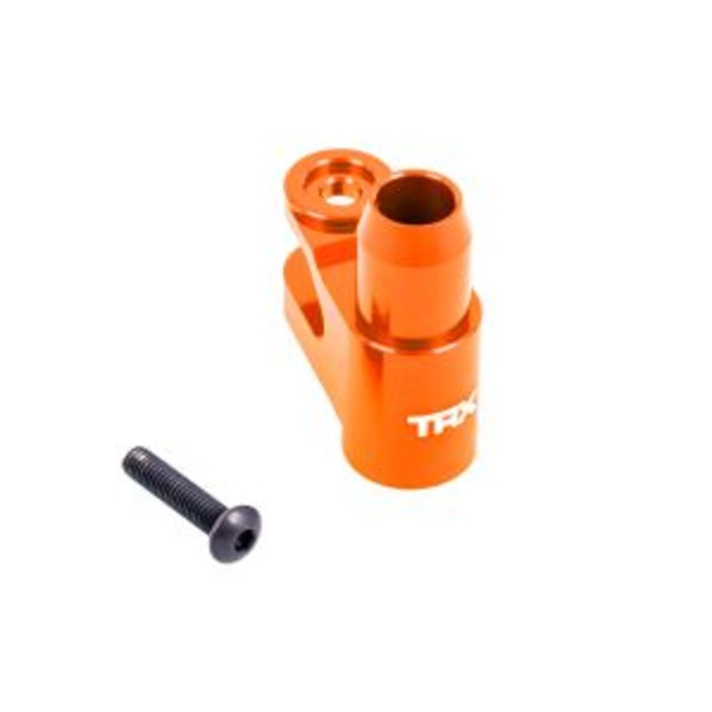 TRAXXAS 7747-ORANGE Servo horn, steering, 6061-T6 aluminum (orange-anodized)